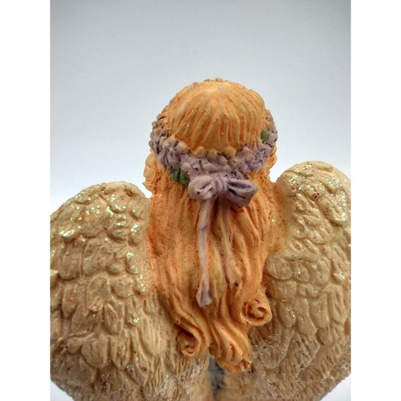 Angel Figure Holding Flower Bouquet by Abbey Press Religious Figurine Artistic - Picture 8 of 13